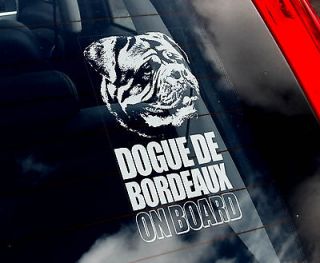 Dogue de Bordeaux   Car Sticker   Mastiff Dog Sign NEW
