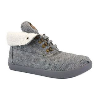 Toms Highlands Botas Fleece Women Laced Wool Mid Trainers Gray