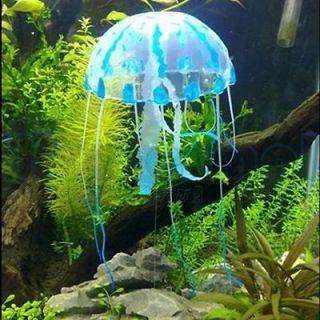Jellyfish For Aquarium Fish Jar Tank Ornament Swim Pool Bath Embellish