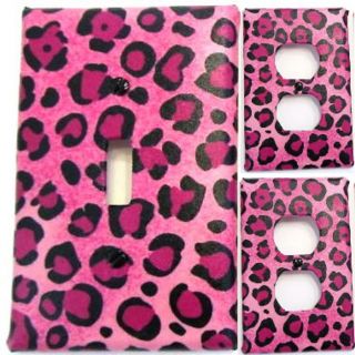 Pink Cheetah Light Switch & Outlets Customize Create Your Own Order
