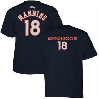 Denver Broncos Peyton Manning YOUTH Navy Name and Number Jersey T
