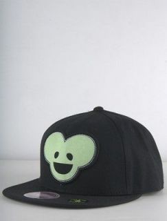 Deadmau5 Black Logo Applique Glow in the Dark Snapback Hat Cap Men