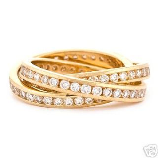 LOVE STORY BN Gold + Diamond Wedding Rolling Rings
