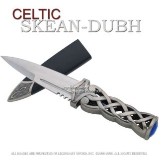 Small Celtic Scottish Dirk Sgian Dubh Kilt Knife Dagger Wedding