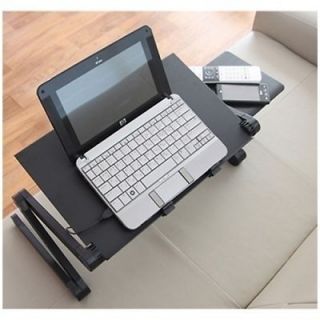 Notebook Laptop Desk Stand Bed Table Folding Foldable Adjustable USB