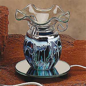 Blue Globe Electric Scent Pot Oil Diffuser Tart Warmer Aromatherapy