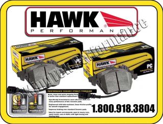 Hawk Ceramic F&R Brake Pads Corvette C6 Z06 GS 1 Piece