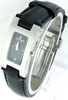 New Ladies Clerc C125 Gray Tapestry Dial Steel Diamond Quartz Watch