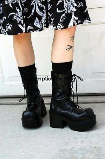 Cute Demonia 11 eye 3.5 Platform Ankle Combat Boots Gothic Punk 10