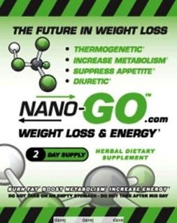 NANO GO Weight Loss & Energy Extreme Diet Pill 1 Month