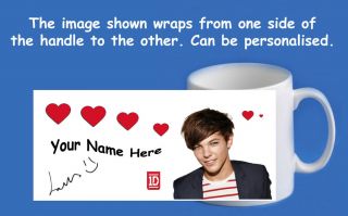 One Direction Personalised Mug / Cup   White 11oz standard size