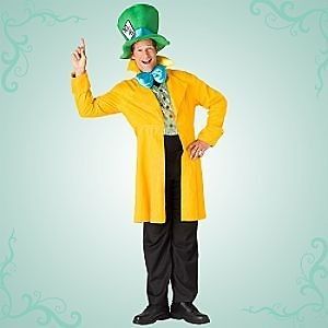 DISNEY MAD HATTER Costume for adult SMALL Jacket & Hat
