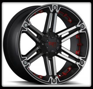 TUFF T01 BLACK RIMS AND P255/70/16 FEDERAL COURAGIA A/T WHEELS TIRES
