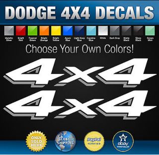 Dodge Ram 4x4 Truck Decals   Custom Color Options! Dakota Ram SuperBee
