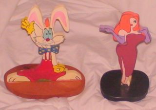 Wood Figurines Roger Rabbit Jessica Disney Handcrafted