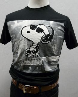 Urban Outfitters Emperors New Clothes Oldschool DJ Snoopy Black Tee