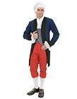 XL 46 48 Blue and Red Colonial Ben Franklin Founding Father Costume