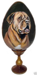 Dogue De Bordeaux / French Mastiff on Russian Egg.