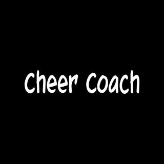 CHEER COACH Sticker Car Window Laptop Vinyl Decal Gift cheerleader
