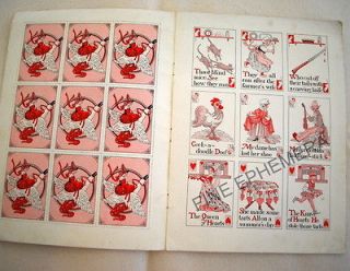 ANTIQUE PLAYING CARDS THE GAME OF MOTHER GOOSE PLAYING CARDS NURSERY