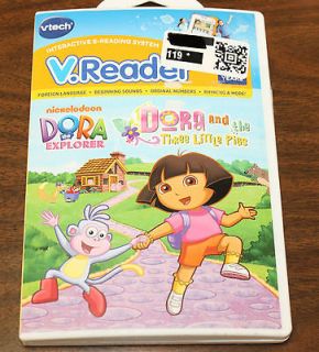 Newly listed vTech   V.Reader   Dora the Explorer   Dora and the Three