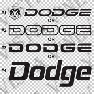 Dodge Logo Emblem Letters Text Vinyl Decal Sticker