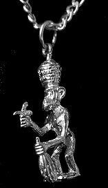 Adorable performing Street Monkey Merchant Sterling Silver Charm