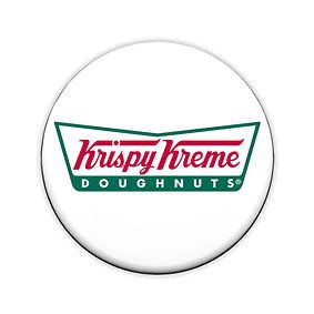 Krispy Kreme Doughnuts Logo 1.5 Pin Button Badge (Donuts)