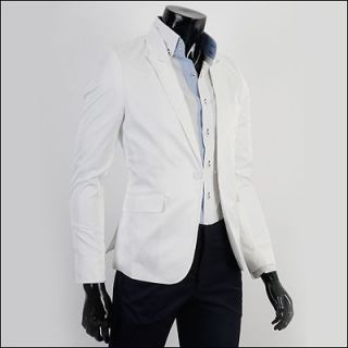 SALE $64→$49 Mens Casual Spandex Cotton Slim fit Blazer Suits Jacket