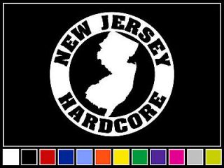 NJHC NEW JERSEY HARDCORE Decal Sticker *15 COLORS* Hatebreed
