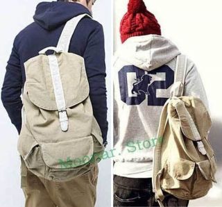 Men Women Canvas Travel GYM Duffle Backpack Shoulders Bag School