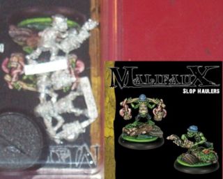 Malifaux WYR5040 Slop Hauler (2) Gremlin Pig Feeders Goblin Miniatures