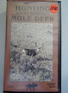 Hunting Rocky Mountain Mule Deer Hunt Video VHS Tape VCR
