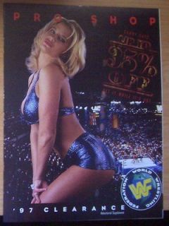 WWF WWE 1997 Merchandise CLEARANCE Catalog Catalogue Pro Shop SUNNY