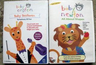 Baby Einstein Baby Newton + Baby Beethoven 2 DVD used