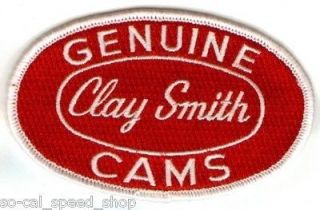CLAY SMITH CAMS VTG STYLE JACKET PATCH RAT HOT ROD GASSER DRAG RACING