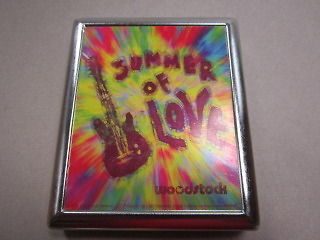Summer of Love Woodstock Metal Cigarette Case