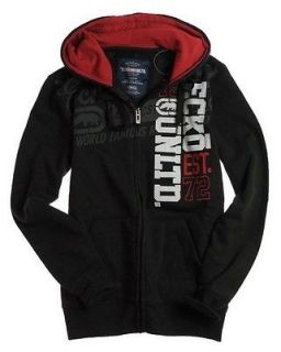 Ecko Unlimited Big and Tall Hoody Black Clothing mens hip hip graphic
