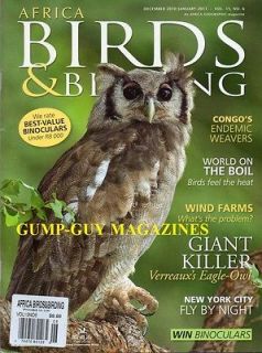 &Birding 2011 BINOCULARS Giant Killer Eagle Owl CONGO ENDEMIC WEAVER
