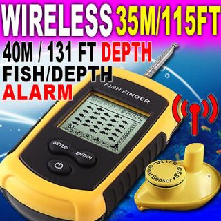 Fish Finder Portable Fishfinder Alarm 40M/131FT Depth Ocean River