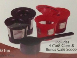 Refillable/Reu sable Coffee K Cup filters W/BONUS Coffee Scoop for