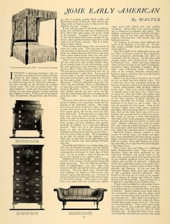 Early American Furniture Walter Dyer Duncan Phyfe Sofa Table Desk