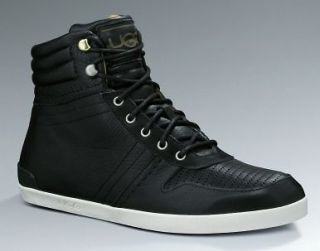 NEW Mens Sz 7 UGG AUSTRALIA Em Pire Black Leather Ankle Boots High Top