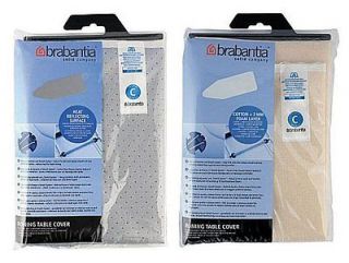 Brabantia C 49 x 18 Ironing Board Cover Grey or Ecru