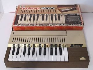 Vintage 1980s Bontempi Reed Organ, Electric Air, Childrens Toy