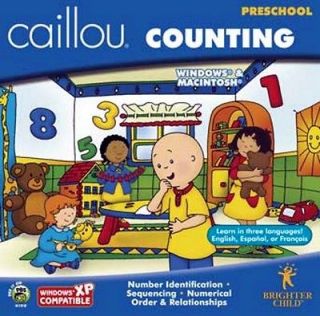 Caillou Counting   NEW FACTORY SEALED SOFTWARE