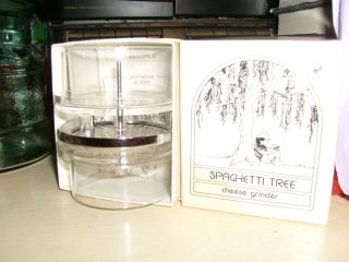 SPAGHETTI TREE CHEESE GRINDER GRATER SHREDDER~NEW IN BOX&PAPERWORK