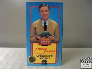 Mister Rogers Home Video   Dinosaurs & Monsters VHS