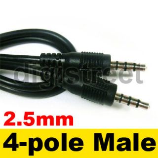 5mm 4 Pole TRRS Headphone/Earp hone Jack/Plug A/V AV lead Cable/Cord
