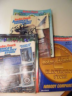 Newly listed Radio Shack Electronics Catalog Years 1991   2002 and